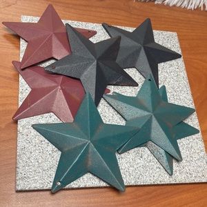 8 Metal Country Hanging Stars